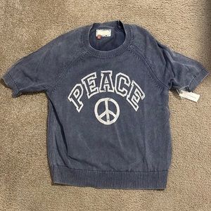Pilcro NWT peace short sleeve sweater